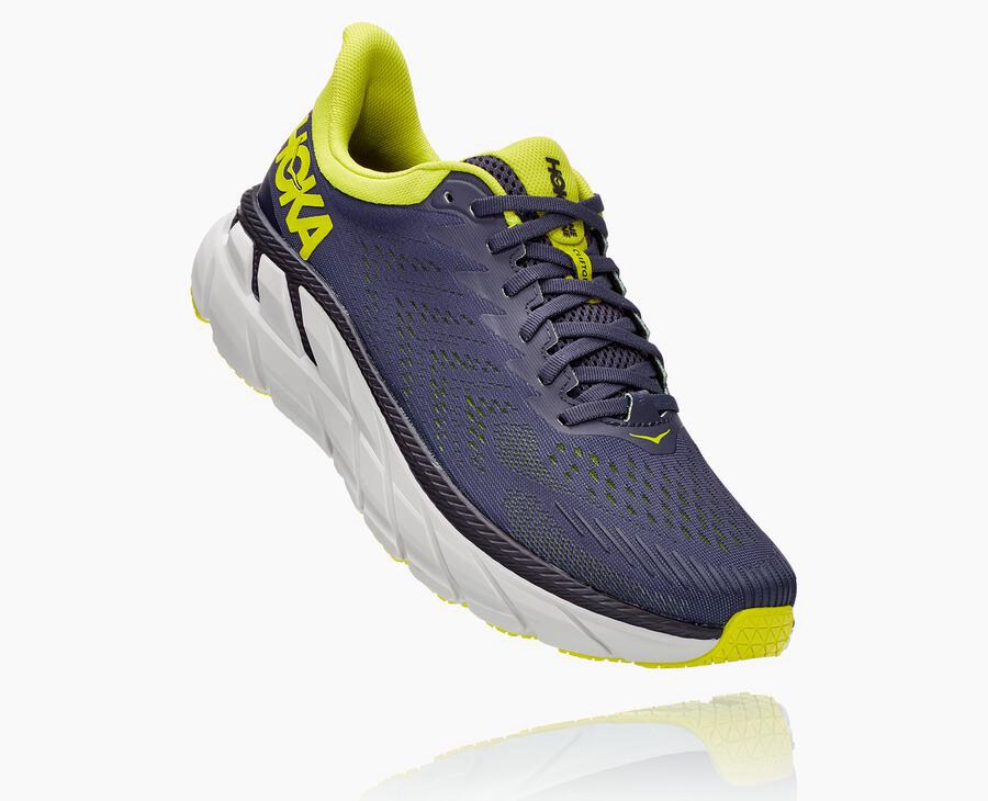 Hoka One One Clifton 7 Löparskor Herr - Marinblå - YHDZR-9541